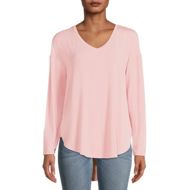 Hanes Women's Long Sleeve V-Neck Tee - Walmart.com