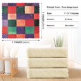 thumbnail image 6 of Yayeee 6 Pack Kitchen Dish Cloths for Washing Dishes Soft Absorbent Microfiber Towels, Red and Purple Plaid Pattern, 6 of 9