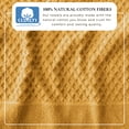 thumbnail image 3 of Great Bay Home Quick Dry Diamond Waffle 6 Piece Towel Set, Marigold, 3 of 7
