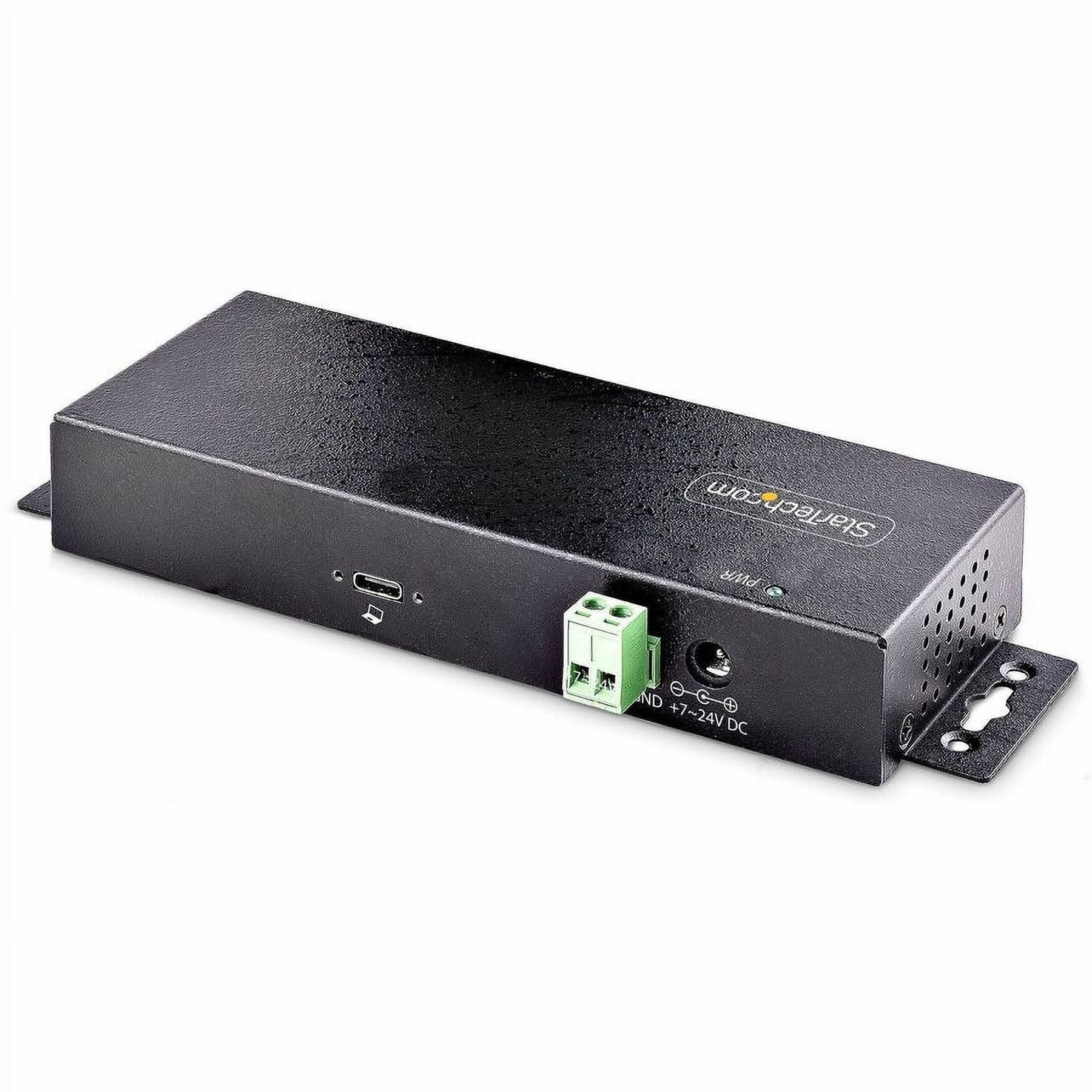 StarTech.com 7-Port Industrial USB 10Gbps Hub with Power Adapter, Mountable, 5x USB-A and 2x USB-C Downstream Ports, ESD Protection, TAA