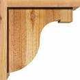 thumbnail image 3 of 8"W x 12"D x 12"H Del Monte Rough Sawn Corbel w/Backplate, Western Red Cedar, 3 of 9