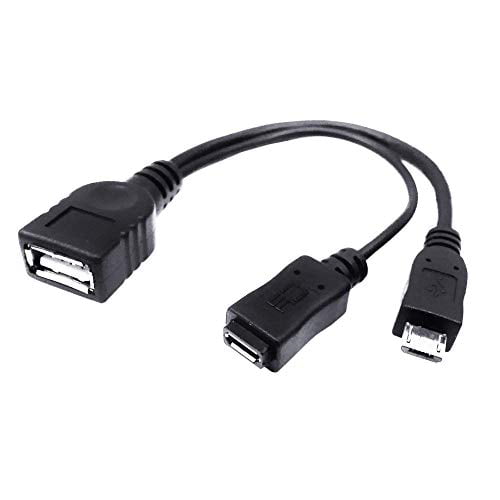 PRO OTG Cable Works for Lava ARC 3 Right Angle Cable Connects You to Any Compatible USB Device with MicroUSB 