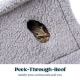 thumbnail image 2 of Cama tipo cueva para gatos PELZIN de Cat House con espuma de apoyo y tapete lavable, 2 of 9