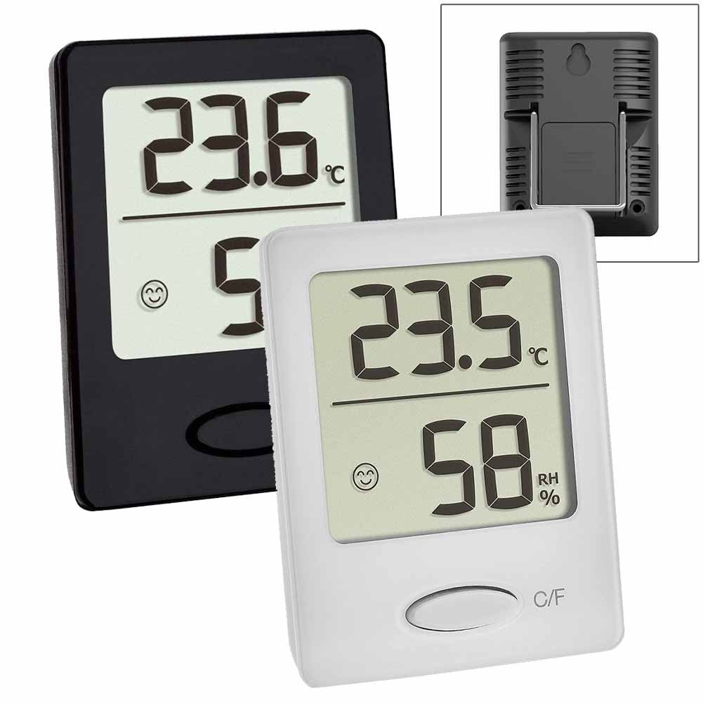 Digital Thermometer Indoor Hygrometer Room Temperature Monitor Humidity  Gauge with Big Screen Stand Wall Hanging Magnet Greenhouse House Kitchen Car
