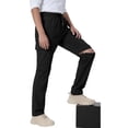 thumbnail image 3 of CPNG Teenagers Boys Convertible Multi Pocket Cargo Pants Kids Breathable Casual Trendy Versatile Pants Suitable for All Seasons(Black,11-12 Years), 3 of 3