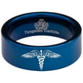 thumbnail image 5 of Caduceus Tungsten Carbide Ring, 5 of 9