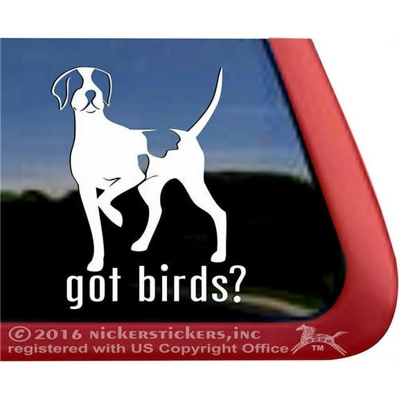Got Birds? |High Quality Vinyl English Pointer Bird Dog Window Decal