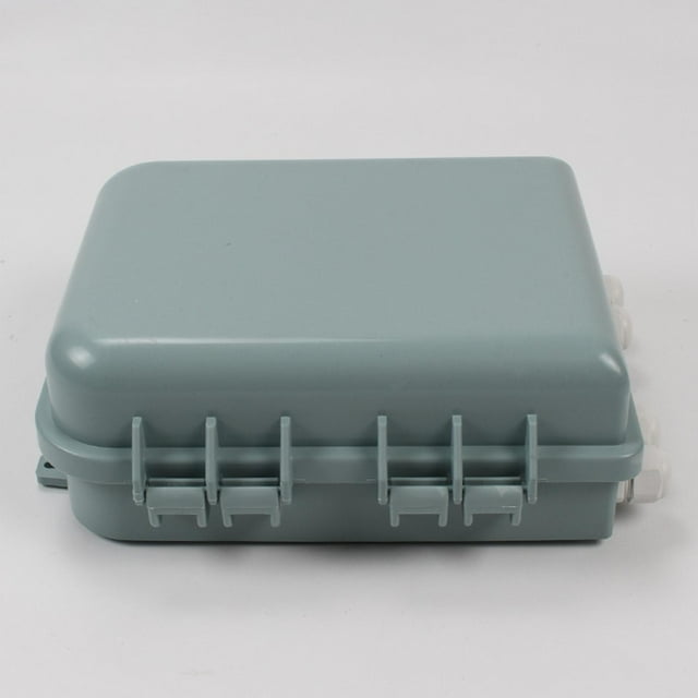 Caja de distribución de fibra de 16 núcleos Mini SC/FC Ab848-8/16B Caja de terminales de fibra óptica ABS Caja divisora de panel de empalme de Baoblaze Distribución de fibra