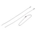 thumbnail image 4 of Dog Key Metal Tag Beaded Ball Chain Keychain 3.7 Inches Length Silver Tone 100 Pcs, 4 of 5