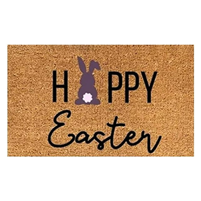 Cheapark Easter Doormat Eggs Entryway Front Porch Rug Anti Skid Bottom for Indoor Outdoor Home Patio Decor