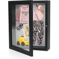 thumbnail image 6 of Muzilife 8x10 inch Shadow Box Picture Frame - 2.16" Deep Wood & Glass Display Case (Black), 6 of 6
