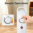thumbnail image 2 of Ecotronic 700W Oil Filled Radiator Heater with Thermostat, Overheat Protection, Small Indoor Electric Heater, White, 2 of 6