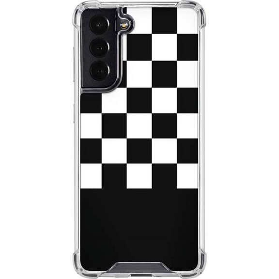 Skinit Checkerboard Checkerboard Split Galaxy S22 Clear Case
