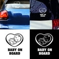 thumbnail image 2 of Soumake Fashion Car Auto Vehicle Baby On Board Safety Vinyl Sign Decal Sticker Decor, 2 of 6