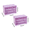 Purple-1_2pcs, variant on hulanddfd Mini Desktop Drawer Organizer with 6 Clear Drawers, Plastic Desktop Storage Box for Office Home Desktop