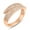 Rose Gold, variant on 0.37 Carat Diamond Claw Cuff Ring, Diamond Stacking Ring, Statement Jewelry, Dainty Diamond Cluster Ring for Women on Solid 14K Gold (H Color, SI1-SI2 Clarity)