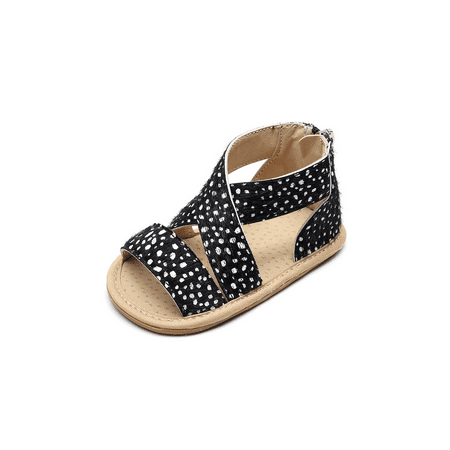 

Fanvereka Newborn Baby Girls Leopard Toddler Soft Sole Outdoor Sandals