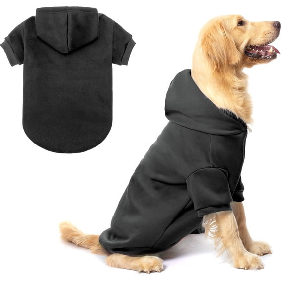 BINGPET Chiens à Capuche - Chandail en Molleton Doublé en Polaire pour Chiot Automne Chandail Doux et Chaud Vêtements d'Hiver pour Petits Moyens Grands Chiens et Chats