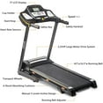 thumbnail image 4 of SWERTOY Electric Foldable Treadmill w/3 Manual Adjustable Incline, 16.5'' Wide Tread Belt Treadmills for Home, Digital Exercise Machine with 14.8 KM/h Max Speed for Home & Gym Cardio Fitness, S5562, 4 of 7
