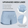 thumbnail image 4 of CRZ YOGA Women's Running Shorts Low Waisted 2.5 Inches Mesh Liner with Zip Pocket, 4 of 6