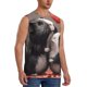 thumbnail image 2 of Fotbe Heart Guinea Pig Couple Men's Camiseta sin Mangas Estampada para Hombres, Playera Casual para Gimnasio, Entrenamiento, Playa-Large, 2 of 7