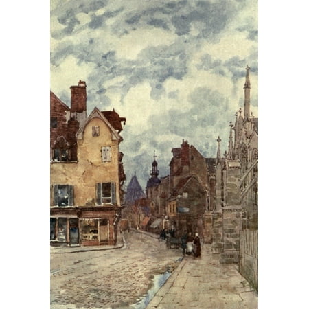 Cathedral Cities of France 1907 Troyes Canvas Art - Herbert Marshall (18 x