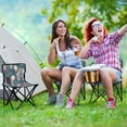 thumbnail image 6 of 600D Oxford Camping Chair Portable Foldable Chair Supports 220 lbs for Picnic, Fishing, Backpacking Polar Bear Pattern, 6 of 8