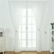 thumbnail image 5 of Cortinas transparentes con ojales para dormitorio de niña, diseño romántico de estrellas plateadas, finas y brillantes, para habitación infantil, tamaño 100 x 270 cm (blanco)., 5 of 7