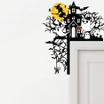 thumbnail image 5 of Decoración de puerta de metal de Halloween, decoración de pared de bruja fantasma, decoración espeluznante de Halloween, adorno de marco de puerta, decoración de puerta de Halloween, letrero de esquin, 5 of 5