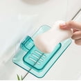 thumbnail image 3 of Perforated Wall Hanging Soap Dish Soap Dish Soap Dish Bathroom Soap Dish Small over The Dish Rack Foldable Dish Drying Rack Silicone Small Dish Drainers for inside Bakeware Rack Dish Drying Mat, 3 of 3