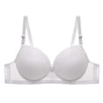 thumbnail image 3 of Vetsdori Underwire Everyday Bras for Women Soft Ice Slik No Padding Plus Size Push up,Lace Lightweight Womens Bras, 3 of 8