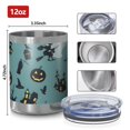 thumbnail image 3 of 12oz Tumblers Halloween Witchy Motifs Pattern Vacuum Insulated Stainless Steel Travel Tumbler Cups Mug with Lid and Straw for Beer,Coffee,Beverages with Cleaning Brush for Cold & Hot Drinks, 3 of 5