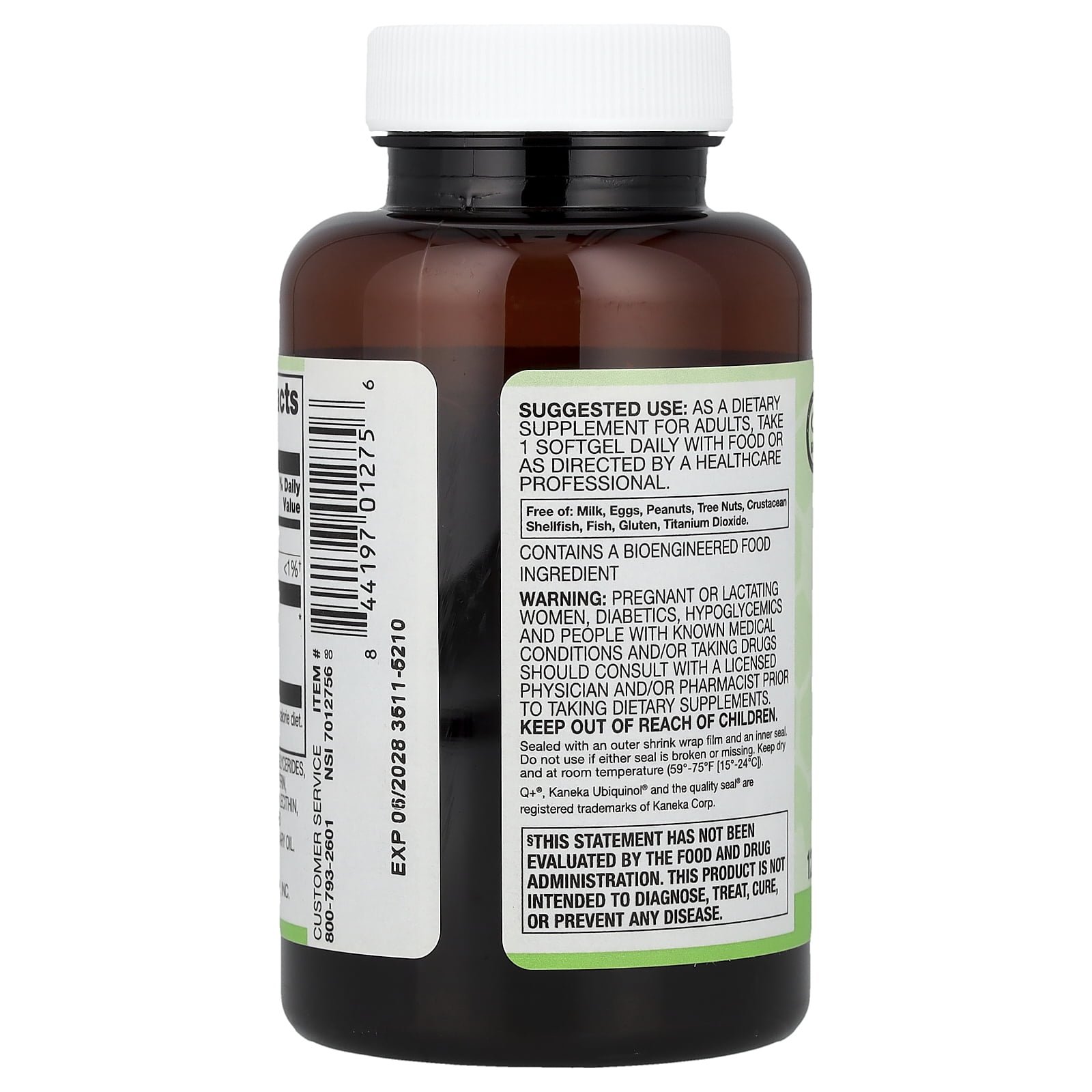Vitacost Synergy®, Ubiquinol CoQH, 50 mg, 120 Softgels