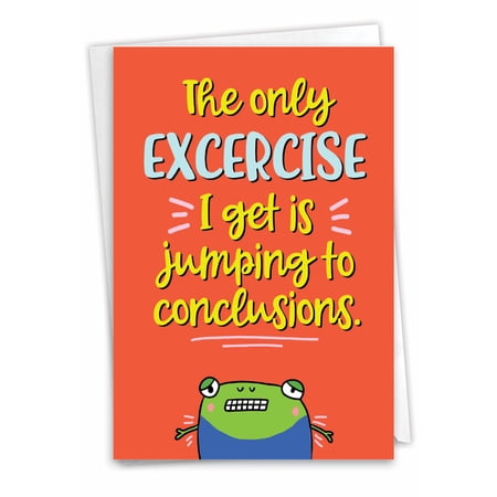 1 Funny Sorry Card with Envelope - Conclusion Jumping Sorry C3222SRG
