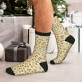 thumbnail image 7 of Disketp Paw In Groovy Style Unisex Mid-Calf Socks Lightweight Breathable Ventilation Ankle Socks, 7 of 7