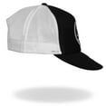 thumbnail image 4 of Hot Leathers GSH1008 Skull and Cross Bones Black and White Trucker Hat One Size, 4 of 6