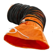 10 Inch Flexible PVC Ducting Hose, 25ft HVAC Duct for Utility Blower and Exhaust Fan, Durable Ventilation Pipe