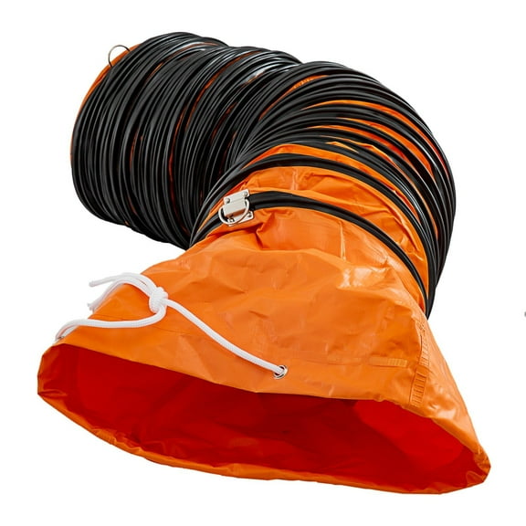 10 Inch Flexible PVC Ducting Hose, 25ft HVAC Duct for Utility Blower and Exhaust Fan, Durable Ventilation Pipe