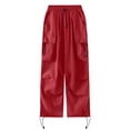 thumbnail image 3 of WILLBEST Pantalones Casuales para Mujer, elegantes Pantalones Deportivos con Bolsillos, Cómodos, Ajustados, para Uso Diario, Versátiles, para Primavera y Verano. XXXL, 3 of 3