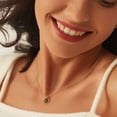 thumbnail image 2 of 14K Gold Plated Tiger's Eye Necklace for Women - Twisted Oval Design with Tigers Eye Gemstone Inlay (tiger's-eye), 2 of 5