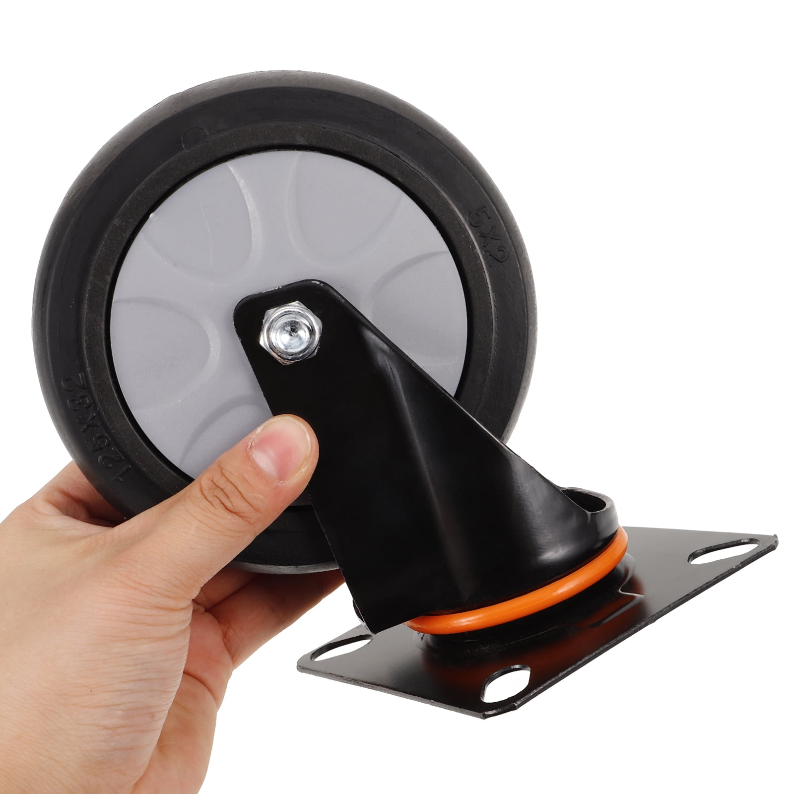 WHAMVOX Silent Universal Wheel Heavy Duty Caster Wheel Rubber Wheel Industrial Use
