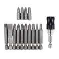 thumbnail image 6 of Hyper Tough 15 Count Screwdriver Bit Set with Quick Release, Steel Material, 6 of 12