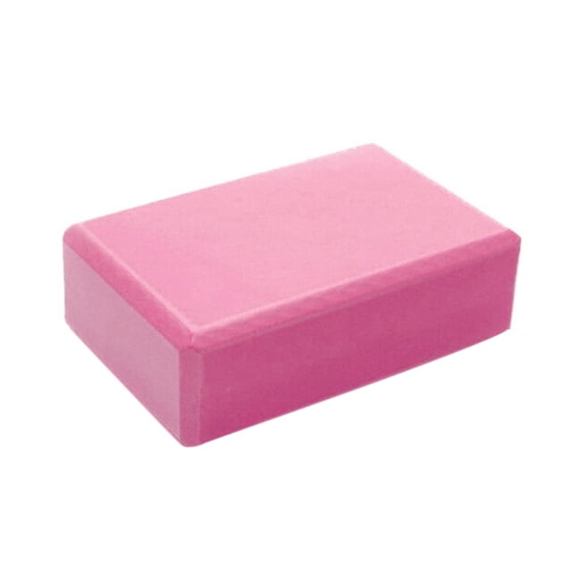 Pink Yoga Block (Set Of 1) – Supportive, Soft Non-Slip Foam Surface For Yoga, Pilates, Meditation