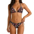 thumbnail image 4 of Levmjia Women Bikini Swimsuit Backless Split Print Fashion Hanging Neck Strap Two Piece Bathing Suit For Beach Vacation Pool Party, 4 of 8