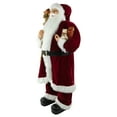 thumbnail image 3 of Northlight Standing Santa with Presents and Gift Bag Christmas Decoration  - 48", 3 of 5