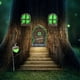 thumbnail image 3 of Lámpara colgante de resina creativa Rojo Verde Adornos luminosos para puerta y ventana, 3 of 5