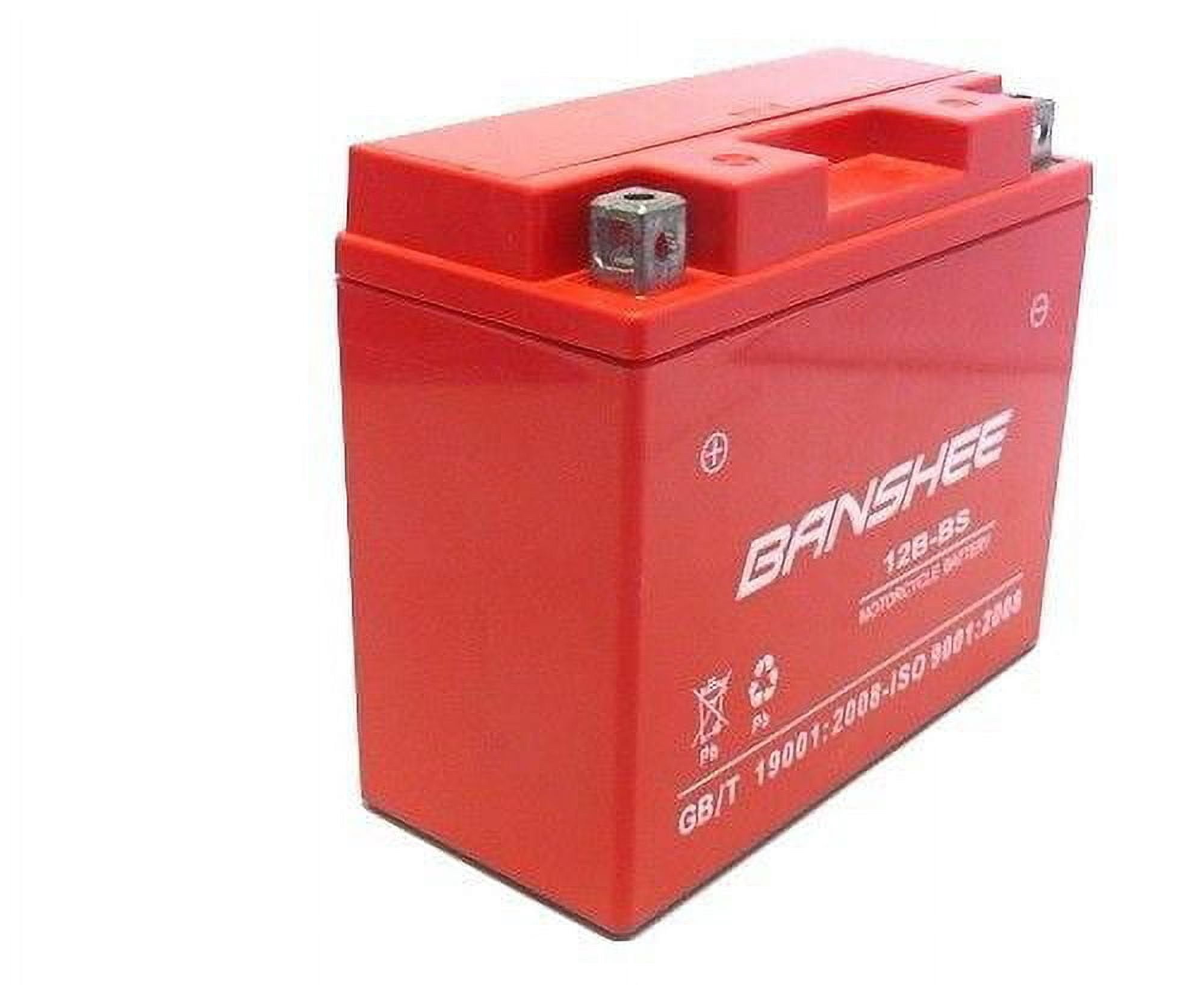 Banshee Replacement Motorcycle Battery 12V Automotive Batteries, 175 CCA Top Post Motorcycle