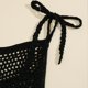 thumbnail image 5 of Mujeres sexy cuello redondo playa sólido tejido hueco dobladillo adelgazante cubrir sin mangas vendaje vestido Fridja  hjkh2132, 5 of 5