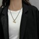 thumbnail image 2 of European And American Fashion Sports Fitness Dumbbell Titanium Steel Pendant Long Necklace Female Jewelry, 2 of 4