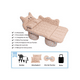 thumbnail image 4 of Colchón Coche Cama De Viaje Inflable Niño Alfombra Camping Rosa, 4 of 5
